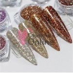Sclipici Holografic Diamond Shinning Glitter pentru unghii DSG007 - Turcoaz